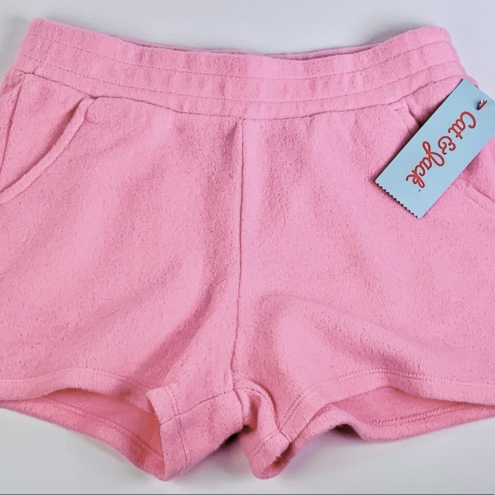 Girls' Soft Fleece Pull-On Shorts - Cat & Jack - Medium Pink - Medium (7/8)